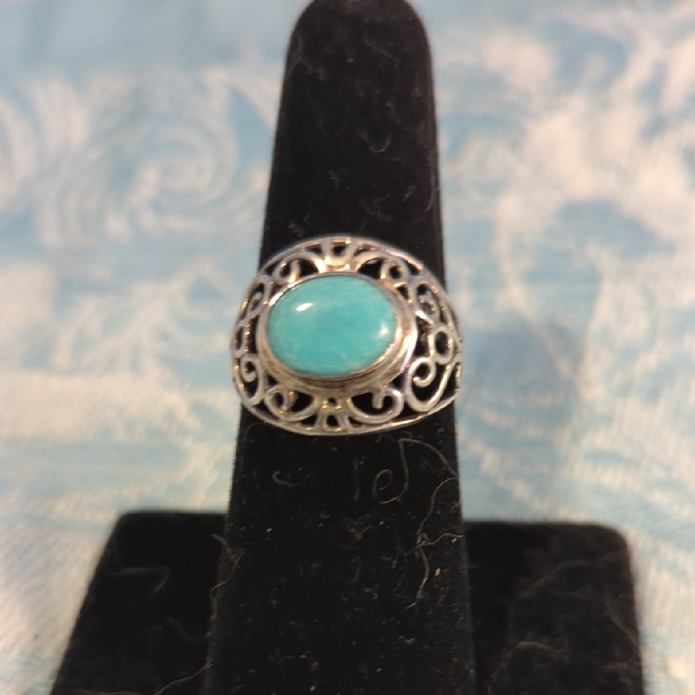 SS Turquoise Ring